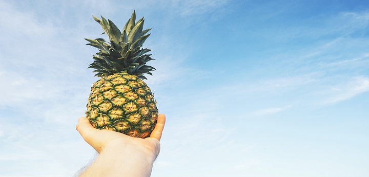 Pineapple juice promotes healthy skin